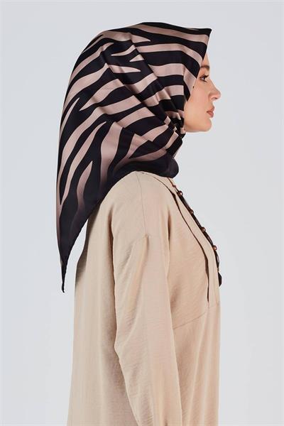 Armine Nostalji Serisi %100 Twill İpek Eşarp 8274D 02