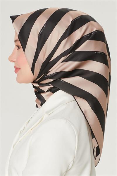 Armine Nostalji Serisi %100 Twill İpek Eşarp 8504D 03