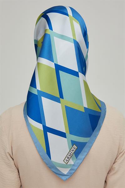 Armine Nostalji Serisi %100 Twill İpek Eşarp 8664D 02