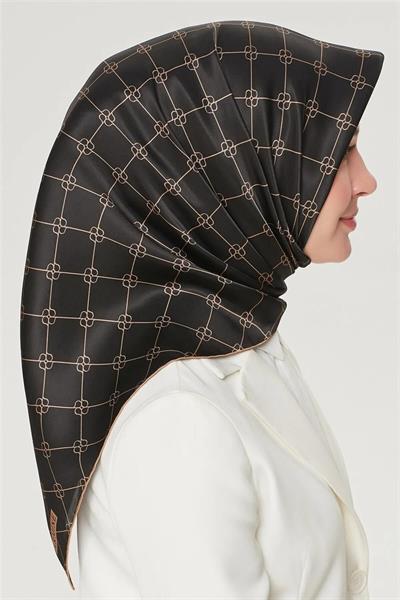 Armine Nostalji Serisi %100 Twill İpek Eşarp 8555D 11