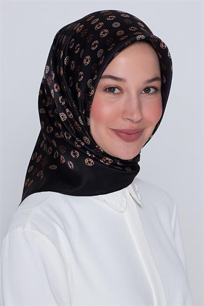 Armine Nostalji Serisi %100 Twill İpek Eşarp 7926D 09