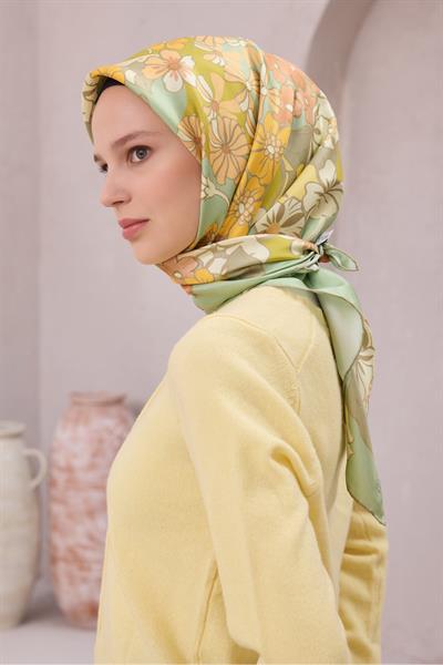 Belli % 100 Twill İpek Eşarp 4220D 58