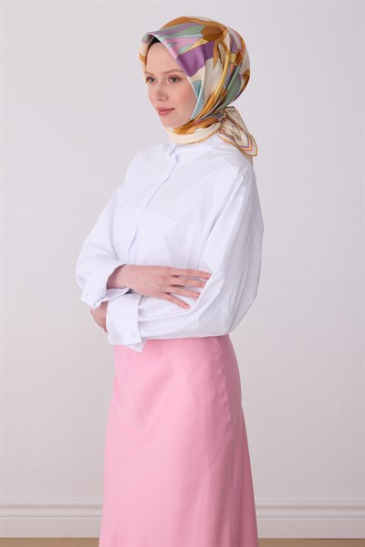 Belli 2026 Yaz Sezonu Twill İpek Eşarp 4303DTM 83