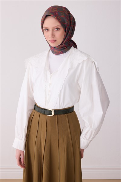 Belli 2026 Yaz Sezonu Twill İpek Eşarp 4328DTM 05