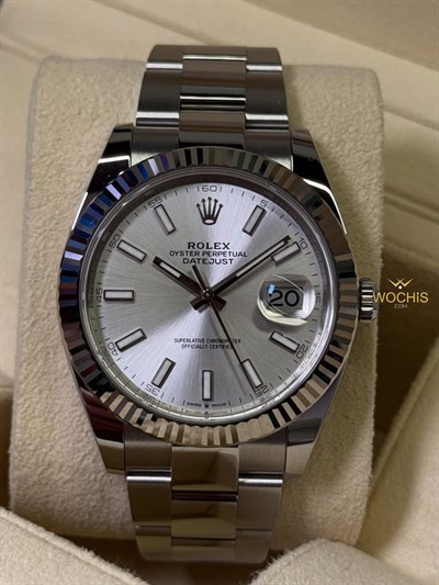 Rolex Datejust 41 126334 Silver index Oyste