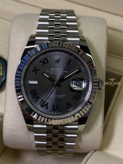 Rolex Datejust 41 126334 Wimbledon Jubilee Fluted Bezel