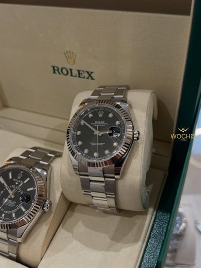 Rolex Skydweller Black Dial Or Rolex Datejust Black Diamond Dial 