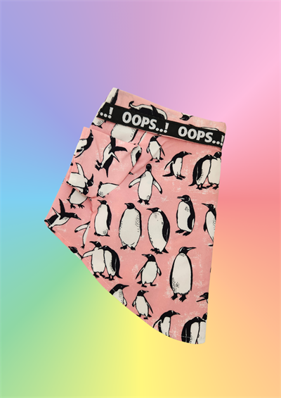 Penguen Desenli Pembe Köpek Gömleği – 4 Mevsim Şirin & Rahat
