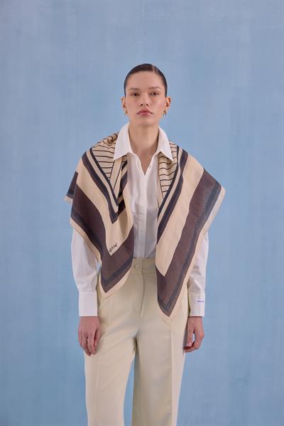 QOOQ BLOK BASKILI EŞARP