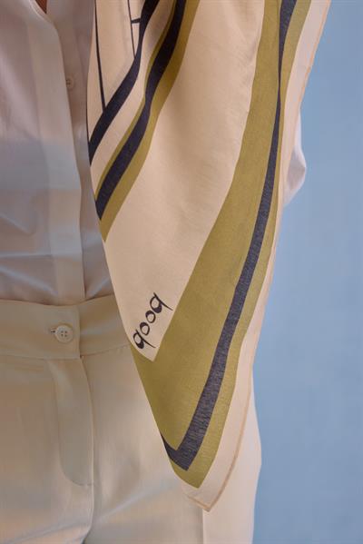 QOOQ BLOK BASKILI EŞARP