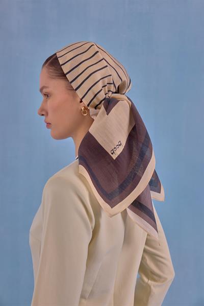 QOOQ BLOK BASKILI EŞARP