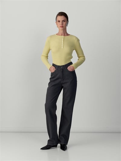 STRAIGHT JEN PANTOLON GRİ
