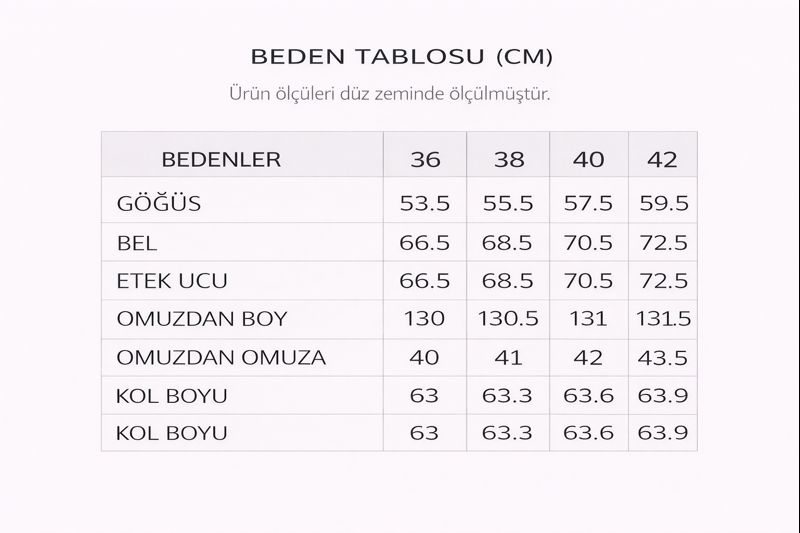 Beden Tablosu