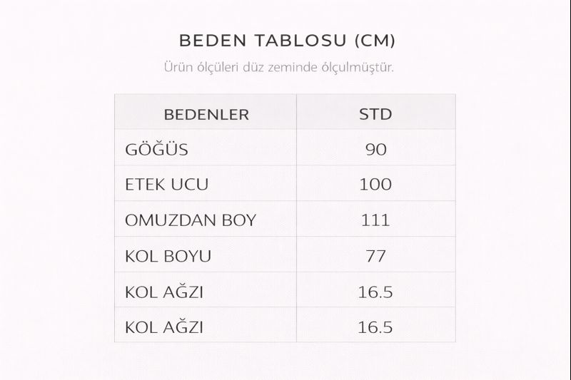 Beden Tablosu