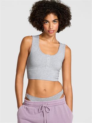 All-Day Pamuklu Henley Sporcu Sütyeni