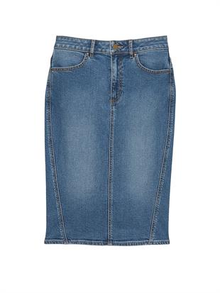 Atelier Victorias Secret X Altuzarra Denim Kalem Etek