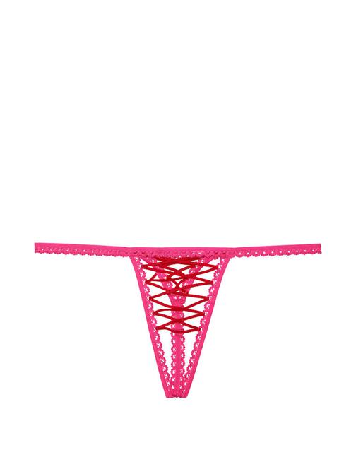 Bağcıklı Crotchless Tanga