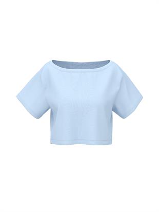 Bol Kesim Crop Tişört