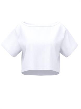 Bol Kesim Crop Tişört