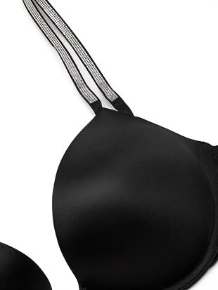 Bombshell 2 Beden Büyük Gösteren Işıltılı Askılı Push-Up Sütyen