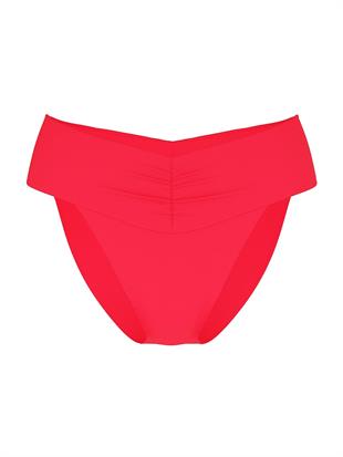 Büzgü Detaylı Yüksek Bel Bikini Altı