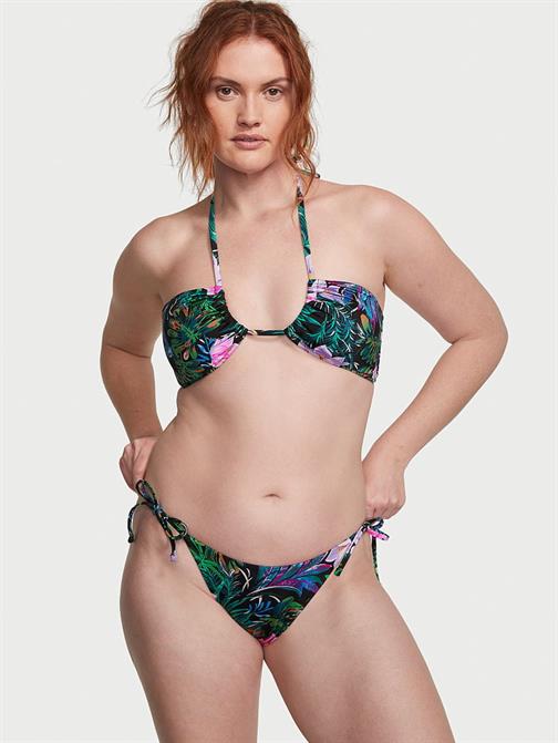 Büzgülü Bağlama Detaylı Bikini Üstü