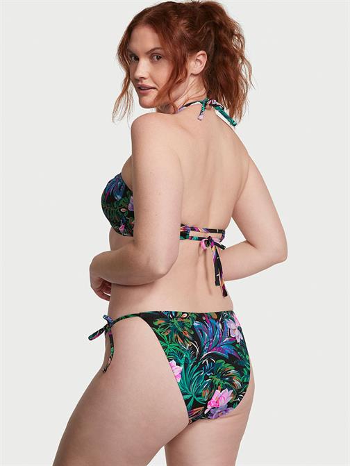 Büzgülü Bağlama Detaylı Bikini Üstü