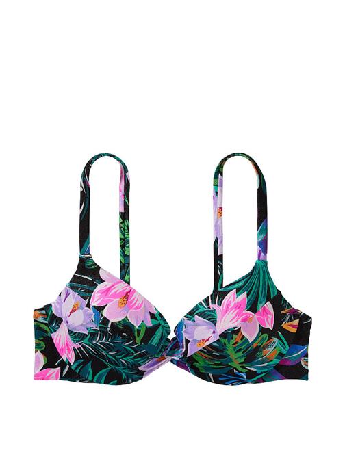 Büzgülü Çıkarılabilir Push-Up Bikini Üstü