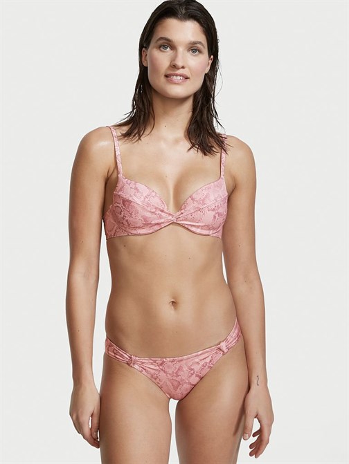 Büzgülü Çıkarılabilir Push-Up Bikini Üstü