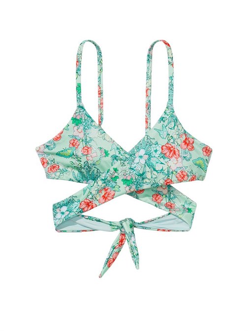 Cutout Detaylı Üçgen Bikini Üstü