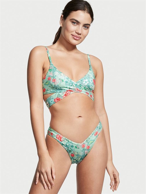 Cutout Detaylı Üçgen Bikini Üstü