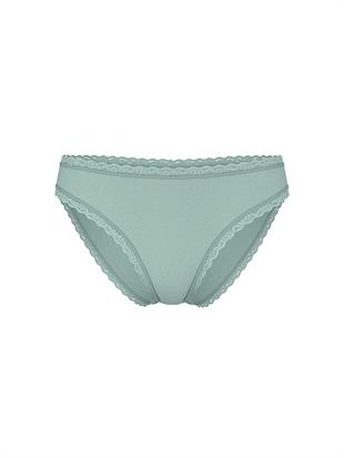 Dantel Detaylı Pamuklu Bikini Külot