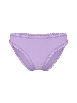 Dantel Detaylı Pamuklu Bikini Külot