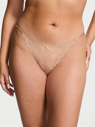 Dantelli Ayarlanabilir Askılı Bikini Külot