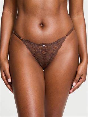 Dantelli Ayarlanabilir Askılı Bikini Külot