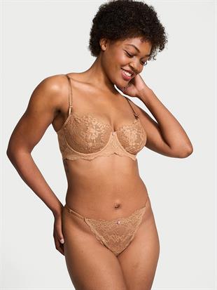 Dantelli Ayarlanabilir Askılı Bikini Külot
