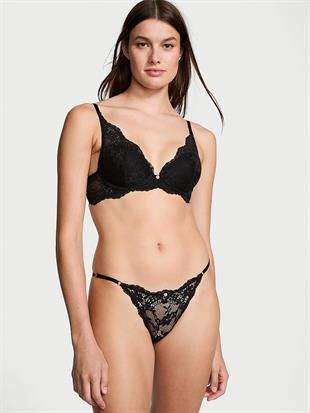 Dantelli Ayarlanabilir Askılı Bikini Külot