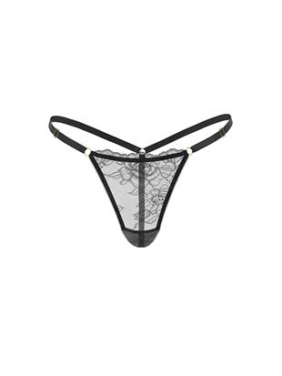 Dantelli Ayarlanabilir V-String Külot