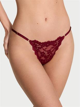 Dantelli Ayarlanabilir V-String Külot