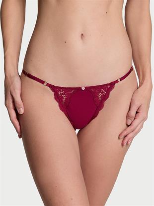 Dantelli Ayarlanabilir V-String Külot