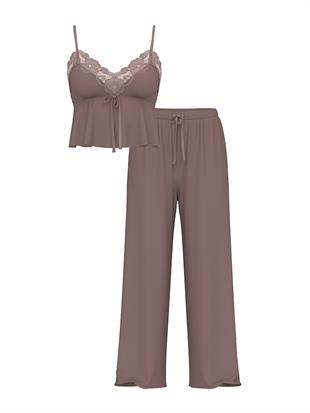 Dantelli Modal Pijama Takımı