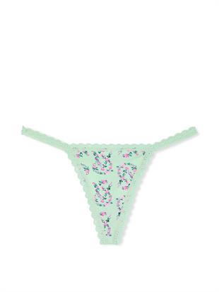Dantelli Pamuklu V-String Külot