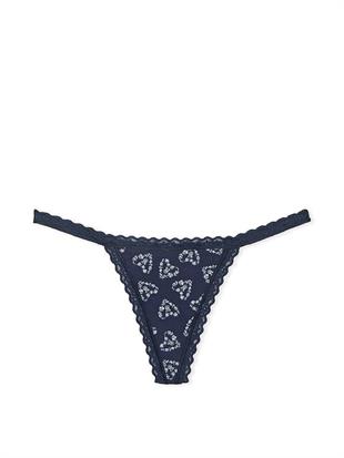 Dantelli Pamuklu V-String Külot