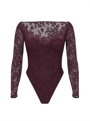 Dantelli Uzun Kollu Body