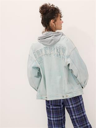 Denim by PINK Oversize Trucker Ceket