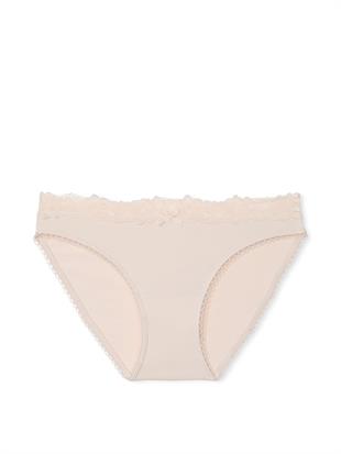 Esnek Pamuklu Dantelli Bikini Külot