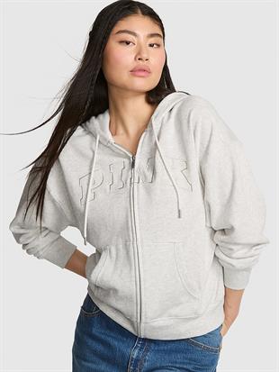 Fermuarlı Kapüşonlu Sweatshirt