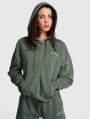 Fermuarlı Kapüşonlu Sweatshirt