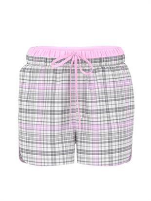 Flanel Boxer Pijama Şortu