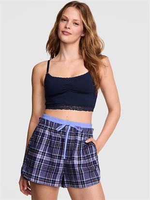 Flanel Boxer Pijama Şortu